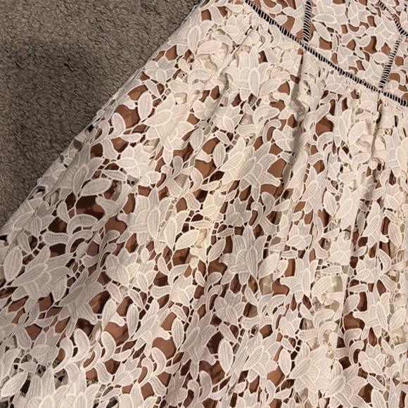 Self Portrait New Azaelea Guipure Lace Midi Dress Size 6 - Picture 10 of 16